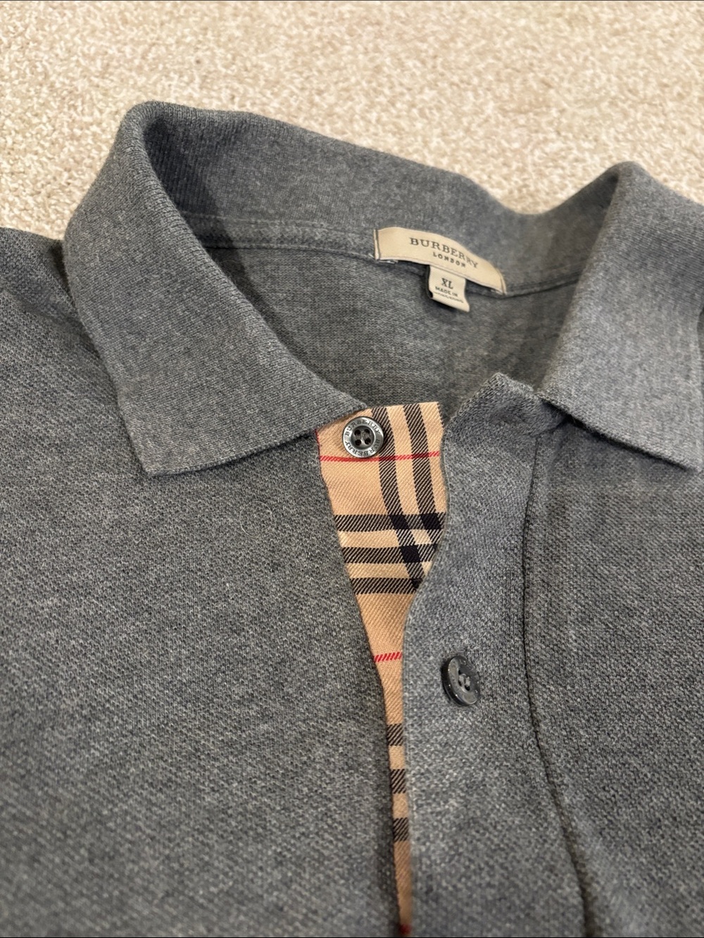 Burberry men’s polo shirt XL - Picture 4 of 6